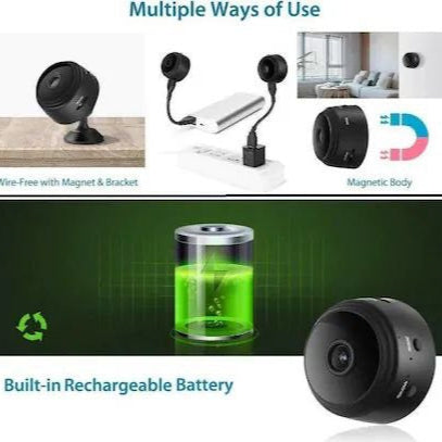 WiFi HD Wireless Mini Security Camera | Night Vision | Portable & Lightweight