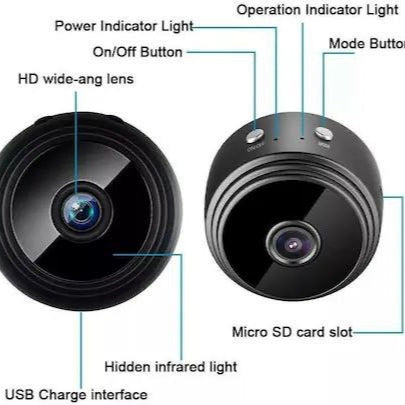 WiFi HD Wireless Mini Security Camera | Night Vision | Portable & Lightweight
