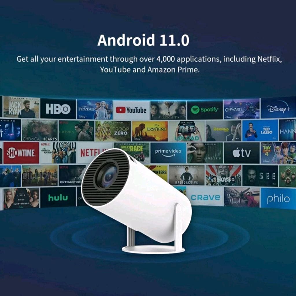 Portable Projector HD Android 11 Projector