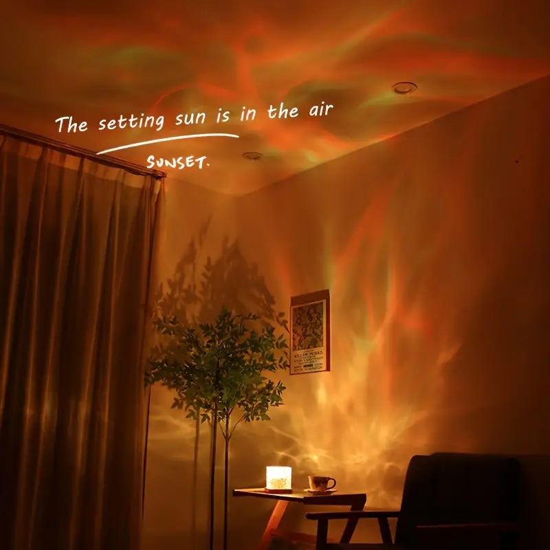 Dynamic Water Ripple Night Light - LED Projector Lamp