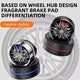 Universal Car Speed Wheel Hub Perfume Air Freshener 360° Rotating Car Perfume Solar Energy Fragrance