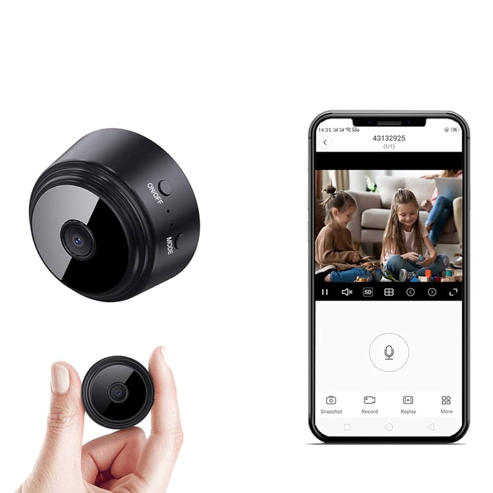 WiFi HD Wireless Mini Security Camera | Night Vision | Portable & Lightweight