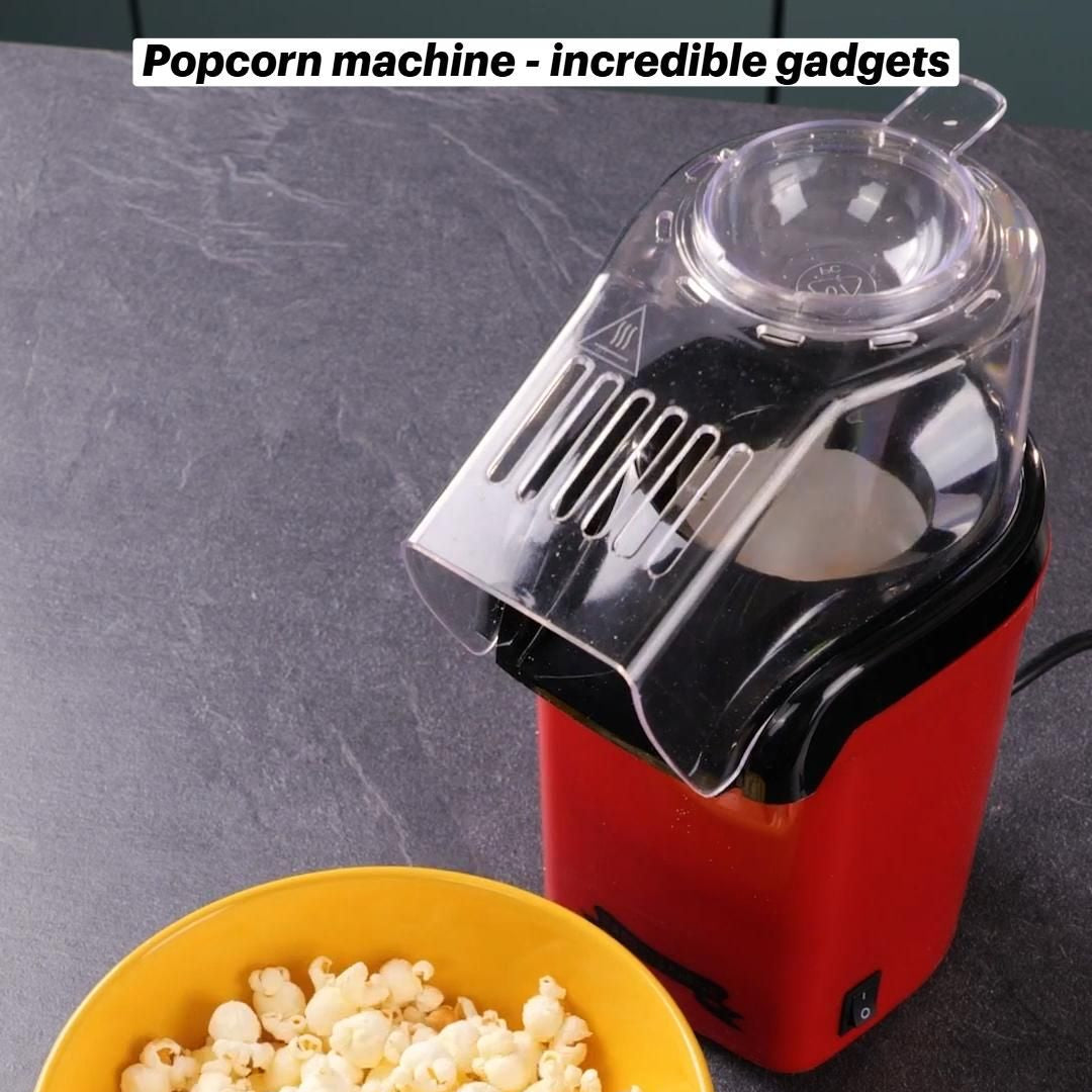 Mini Hot Air Popcorn Maker – Oil-Free, Easy & Healthy Snack Machine