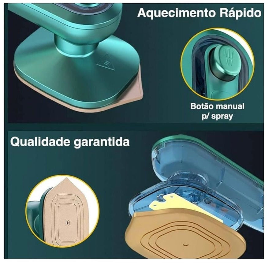 ✨ Portable Mini Steam Iron – Quick & Easy Wrinkle Remover