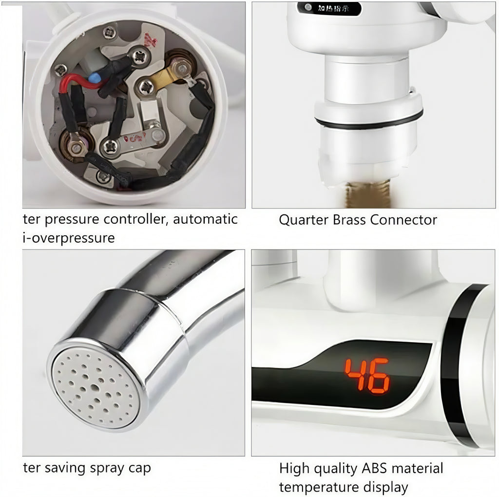 Instant Electric Water Heater Tap with Digital Display