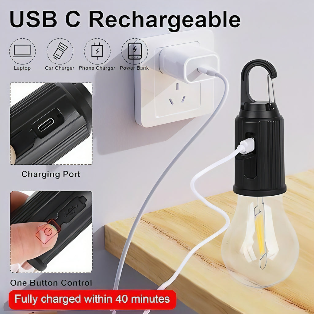Rechargeable Hanging Camping Bulb