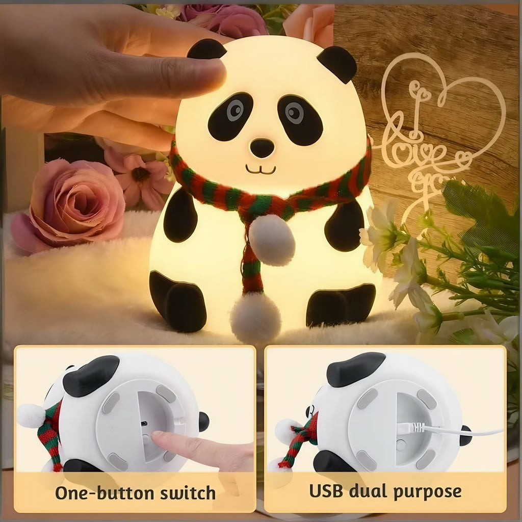 Glowing Panda Night Light  Soft, Safe & Super Cute!