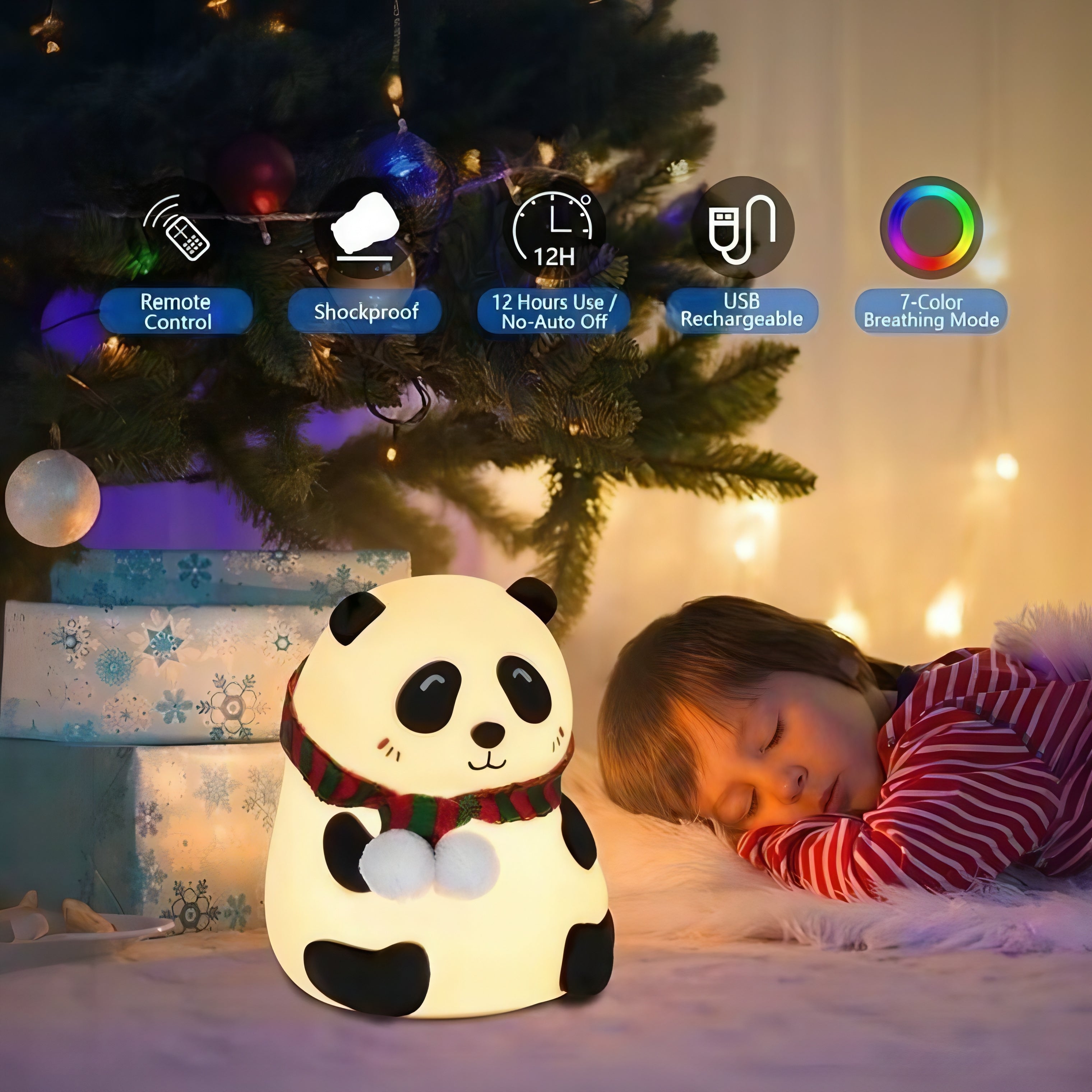 Glowing Panda Night Light  Soft, Safe & Super Cute!
