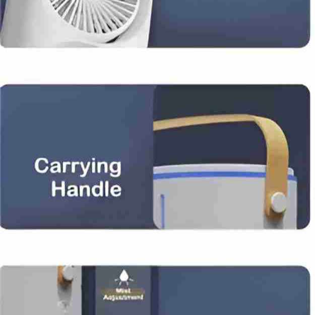 portable Doul Fan Rechargeable cooler cum A/C