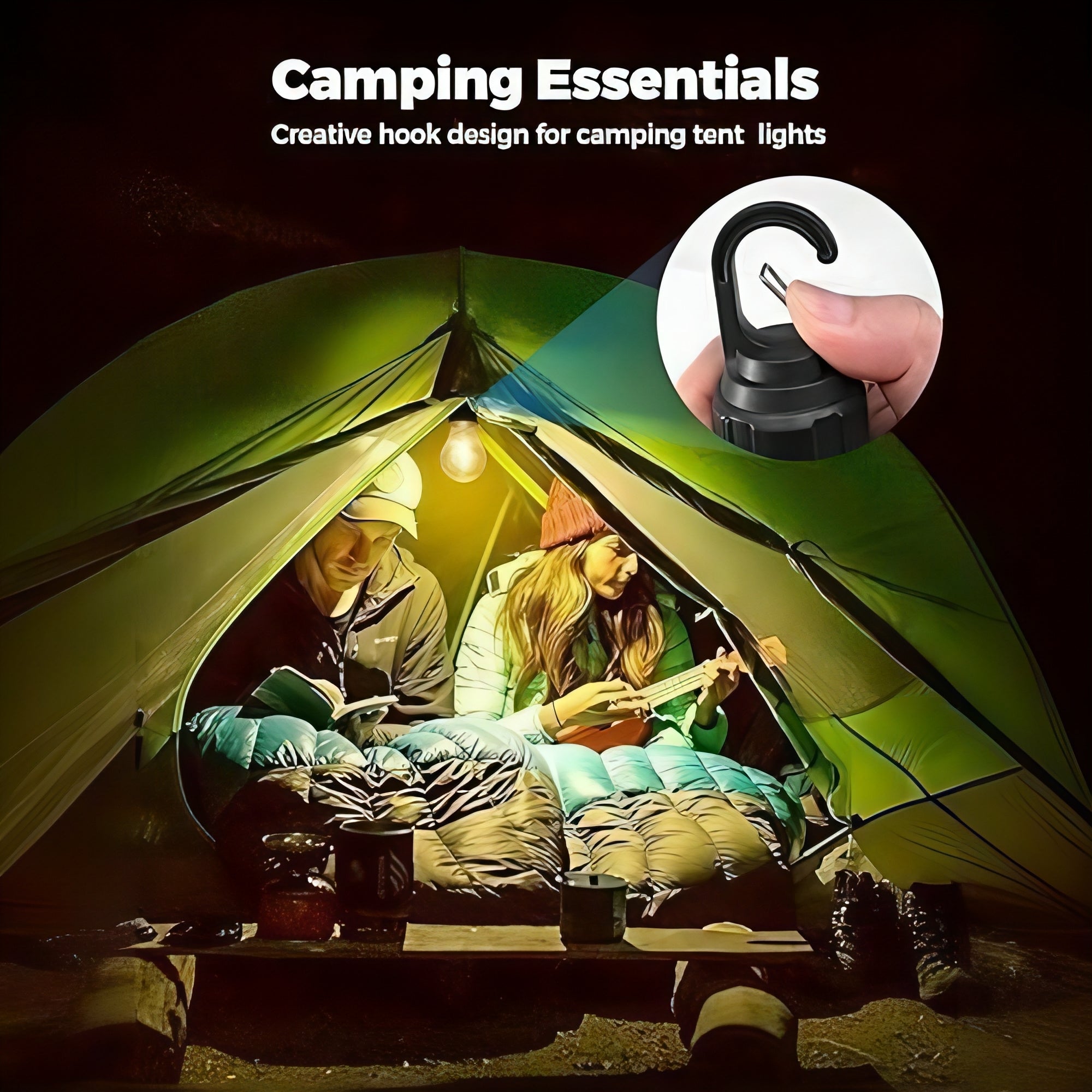 Rechargeable Hanging Camping Bulb