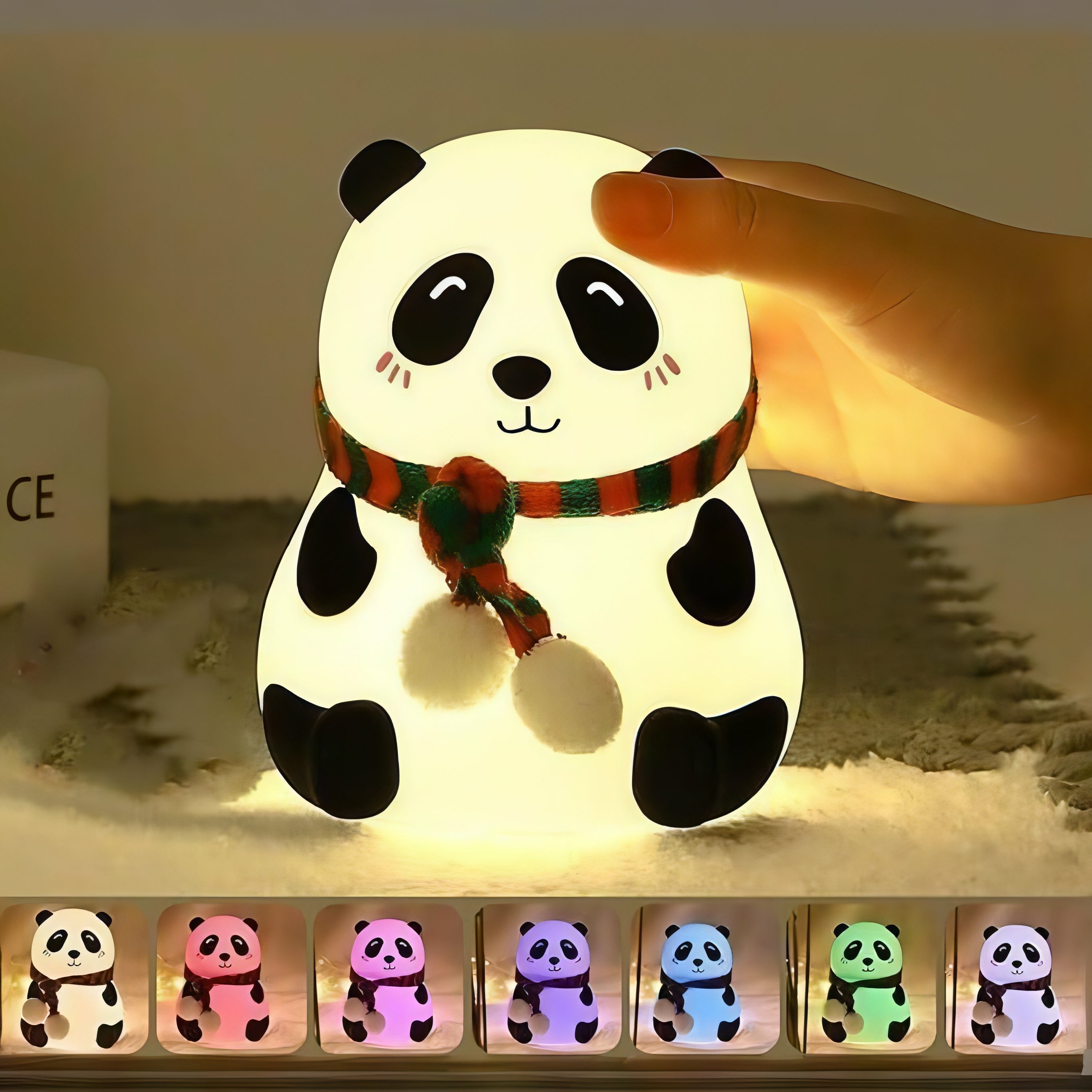 Glowing Panda Night Light  Soft, Safe & Super Cute!